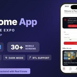 Flex Home | React Native Real Estate Mobile App